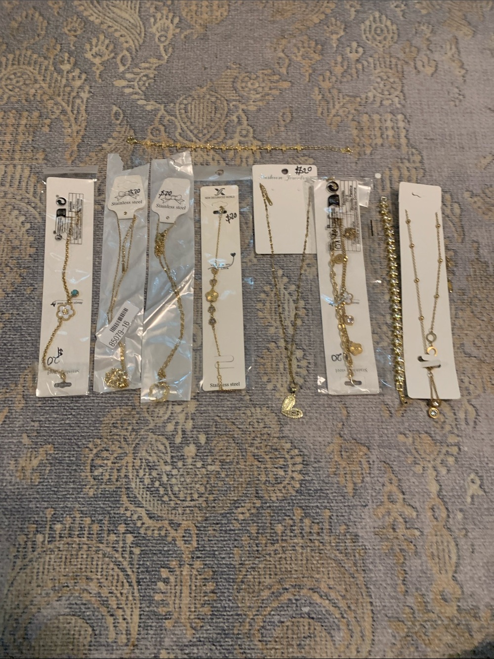 Gold Tone Women's Necklace and Bracelet Set - Multi-Piece Fashion Jewelry